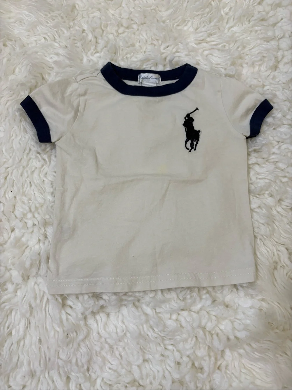 3pc Baby Boy Summer Bundle: Ralph Lauren Tee, Car Overalls & Star Blanket